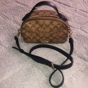 Coach signature canva Serena top handle satchel